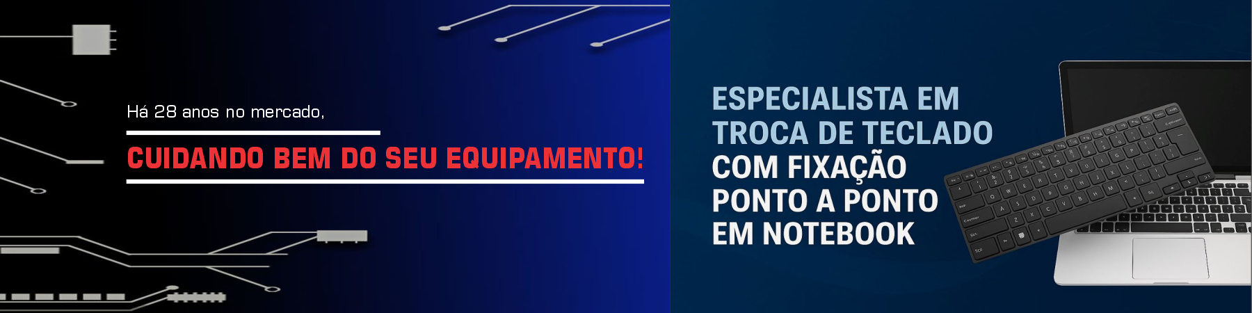 Central informática BH -  Troca de teclado e tela de notebook em Belo Horizonte.